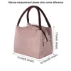 Stripe Lunch Insulation Bag Oxford Cloth Multicolor Thermal Cooler Bags Women Waterproof Handbag Breakfast Box Portable Picnic Travel Food Storage Tote JY0673