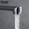 Banyo duş setleri patates musluk seti çinko alaşım gövdesi krom çıkış boru banyo mikseri başlık p22214