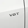 Araba Stil 3D Metal V6T V8T Logo Metal Amblem Rozeti Çıkartmalar Audi S3 S4 S5 S7 S8 A2 A1 A5 A6 A3 A4 A7 Q3 Q5 Q7 TT235Q