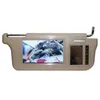 Inch Car Sun Visor Mirror Screen LCD Monitor DC 12V Beige Interior For AV1 AV2 Player Camera Video