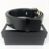 Men Designer Belts Women Man Classic Casual Leather Black Brown Belt cinturones de diseño Width 3.8cm With box