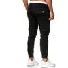 Jesień Duża Pocket Beam Sports Spodnie Dorywczo Spodnie Męskie Mody Streetwear Tactical Cargo Spodnie Mężczyźni Joggers Mężczyzna 210524