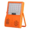 Solarbetriebene Bluetooth-Musik-LED-Zeltlampe für den Außenbereich, tragbares USB-Camping-Notlicht – Orange