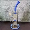 Glass Bong Heady hookah Water Pipe Recycler Dab Rig 12 arm tree Inline Perc Oil Rigs with 14.5mm Bowl