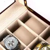 Scatole per orologi Astucci per 10 lucchetti Scatola verniciata a luce rossa europea Espositore personalizzato Deli22