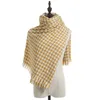 Br Blanket Scarf for plaid Black White Houndstooth Cashmere Warm Thick Long Pashmina Women Shawls and Scarves