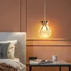 Criativo saco sortuoso forma pingente lâmpada de luxo decoração de casa salão lustre quarto luminaria uma luz de cristal pingente