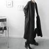 IEFB мужская одежда одинокая погружная обработка воротник базовая средняя длина трехого пальто мужская пружина ниша хлопчатобумажная ветровка 3953 210524