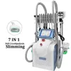 7 em 1 360 Ângulo circundante Cryolipolysis Slimming Machine 650nm Lipo Laser 40K Cavitação de Cavitação Remoção de Fat RF Rejuvenescimento Beleza Equipamento