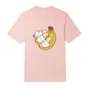 T-shirt da uomo stile trendy o-collo logo allentato stampa banana estate cotone harajuku manica corta t-shirt oversize casual to276k