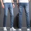 Jeans masculinos jean calças macho calças azuis e preto 2021 negócio moda estiramento denim estilo clássico regular fit gargith