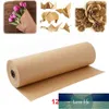 Craft 30 meter bruin kraft inpakpapier rol voor bruiloft verjaardagsfeestje cadeau pakket verpakking kunst materialen