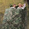 Menfly Camouflage Camping Kołdra Portable Camp Akcesoria Piknik Koc termiczny Ultralight Travel Sleeping Materac Mata turystyczna 220216