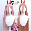 Power cosplay wig Anime Chainsaw Man HSIU Pink orange sexy long hair Prom halloween party wig+Free Gift headwear+wig cap Y0913