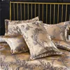 Ensemble de literie en jacquard de luxe de style européen, housse de couette douce et confortable, taie d'oreiller, 2/3 pièces, Queen Size, King Size, housse de couette 211007