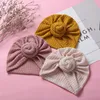 Akcesoria dla dzieci Noworodków Baby Boys Girls Turban Bawełna Beanie Czapka Kapelusz Okrągły Knot Głowy Okładki Maluch Szpital Czapki