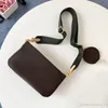 Verkoop 3 delige set ontwerpers tassen vrouwen crossbody tas echt leer luxe handtassen portemonnees ontwerpers dame tassen Coin louise portemonnee vutton Crossbody viuton tas