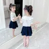 Teen Girls Clothing Heart Vest + Skirt Costume For Casual Style Outfit Summer Kids 6 8 10 12 14 210527