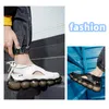 2021 Running Skor Romerska Sandaler Tjockläted Tennis Män Vit Svart Sommar Koreansk Fashion Casual Sko Storstor Andningsbara Sneakers Run-Shoe # A0001