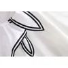 HSA Summer Damskie O-Neck Białe koszulki z krótkim rękawem żeglarz marynarz fałszywe dwa sztuki Tshirt żeńskie swobodne koszulki Tops 210716