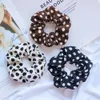 Winter Hair Scrunchies Accessories Brushed Thick Ladies Large Intestine Plaid Ties Striped Hairbands Women Ponytail Holder Rope