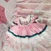 Bébé fille Lolita robe enfants espagnol princesse robes dentelle dessin animé mignon robe de bal robes pour filles fête d'anniversaire Vestidos 210615