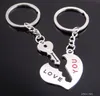 Party Favor Metal Creative Lover Brelok Kocham Cię Key Key Ring Romantyczny Samochód Walentynki Pary-I Love-You Key Chain Rra11