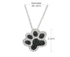 Süße Katze Hund Pfote Anhänger schöne Halskette für Frauen schwarz Strass zierliche kurze Kette Kind weibliche Schmuck Accessoires Geschenk