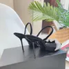 Högsta kvalitet kristall accenter embellished stilett klackar sandaler rhinestone sandal tribute mocka läder damer mode sommar kväll sko Alexander party skor