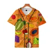Fashionable customized Baseball Jerseys Casual 3D Men thin Baseball Shirts Comfortable Training Jersey 042