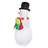 Uppblåsbara jul Snowman Modell LED Light Colorful Rotate AirBlown Dolls Leksaker för hemhushållsfester Jultillbehör