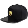 Men Women Rivet Lion Head Skull SunShade Baseball Cap Summer Sport Sunscreen Hip Hop Punk Adjustable Cotton Flat Hats P53 220312