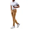 Pantalons pour hommes Hommes Mode Casual Plaid Crayon Pantalon Slim Fit Taille Basse Confort Stretch Chino Cheville-Longueur Vêtements
