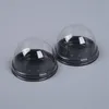 50 sztuk / zestaw Cake Packing Box Clear Plastic Cupcake Dome Containers Festiwal Ślubny Baby Shower Birthday Party Desery Boxes