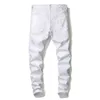 2021 Men's Jeans Pants Slim Fit Spring White Stretch Printed Jeans Casual Denim Pants Luxury Brand Men Jeans Fashion,5639 X0621