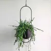 Nordic Metal Hanging Pot Växthängare Kedja Vägg Hängande Planter Korg Flower Pot Plant Hållare Hem Trädgård Balkong Dekoration 210615