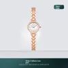 Armbanduhren Damenuhr 2021 Weißes Perlmuttzifferblatt Diamant Klein Gold Mode Wasserdicht Damen Casual Quarz