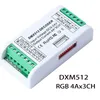 3CH DMX 512 LED-avkodare Controller Dimmer 12V-24V-konsol Användning för RGB LED-remsa 3 kanaler Konstant 4A / 3CH