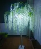 Piękny biały motyw dekoracji ślubnej Centerspetes Luminous Wisteria Drzewo 160 cm Wysokość Party Stage DIY Drzewa Ornament