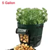 Planters & Pots Vegetable Plant Grow Bag Garden Supplies PE Cloth 1Pcs DIY Potato Planter Thicken Pot Planting Container