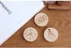 NUOVOBlank fai da te in legno a forma rotonda fenicottero magnetico cartone animato stampato apribottiglie sottobicchiere magnete per frigorifero decorazione apribottiglie birra RRA8037