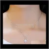& Pendants Jewelrysier Snowflakes Pendant With The Crystal Necklaces Luxury Charm Necklace Fashion Christmas Gift Ps0664 Drop Delivery 2021 R
