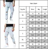 Pantalons pour hommes hommes jambes larges jeans déchirés denim lâche zippé pantalons longs décontractés bas