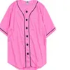 メンズ野球ジャージ3D TシャツプリントボタンシャツユニセックスサマーカジュアルアンダーハイハイップホップTシャツ10代055
