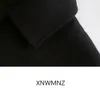 Vintage Blend Hardhirt Welt Kieszenie Oversized Kurtka Płaszcz Kobiety Moda Lapel Collar Z Długim Rękawem Luźne Odzież Odzież Zamknij Topy 210510