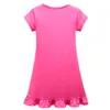 2021 Kızlar Pijama Luca Children039s kısa süreli fırfır elbisesi 8049309K21382713927