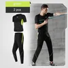 Yoga kläder casual män jogging huva kappa sport set fitness byxor som kör slitage utomhus jumpsuit gym 2 bitar2702056