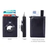 Wallets Rfid Air Tag Men Card Holder Slim Thin Trifold Leather Mini Wallet For Apply Small Male Money Purses309E