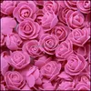 2 cm decoratieve bloem teddybeer rose pe foam kunstmatige boeket voor thuis bruiloft decoratie diy krans nep drop levering 2021 bloemen wr