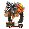 パーティーの帽子装飾的なハロウィーン農家の花輪の装飾ビンテージトラックカボチャユニークなデザインの再利用可能